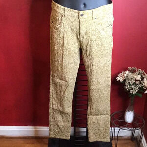 ERIC EMBROIDERED STRETCH JEANS SIZE 10